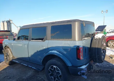 2025 Ford Bronco Outer Banks z USA, uszkodzony, nr VIN 1FMEE8BP0SLB28493